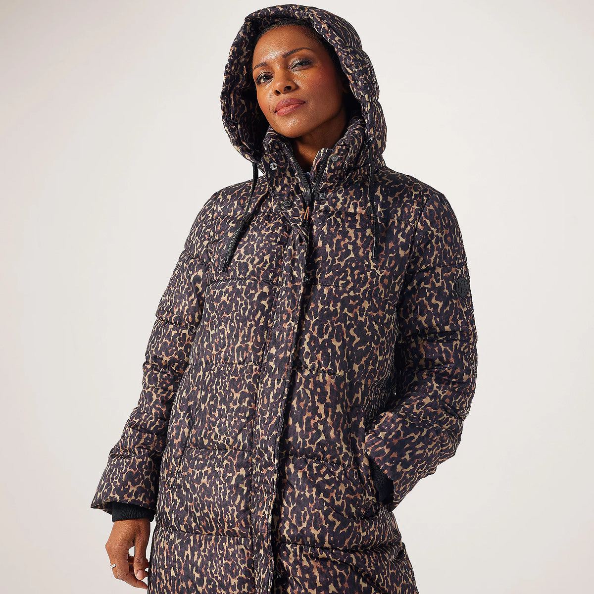 Leopard raincoat with hood best sale