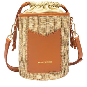 Every Other - Cylindrical Drawstring bag - tan