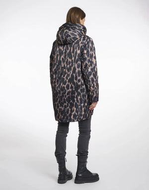 Rino & Pelle - Lune Padded Hooded Coat - Leopard