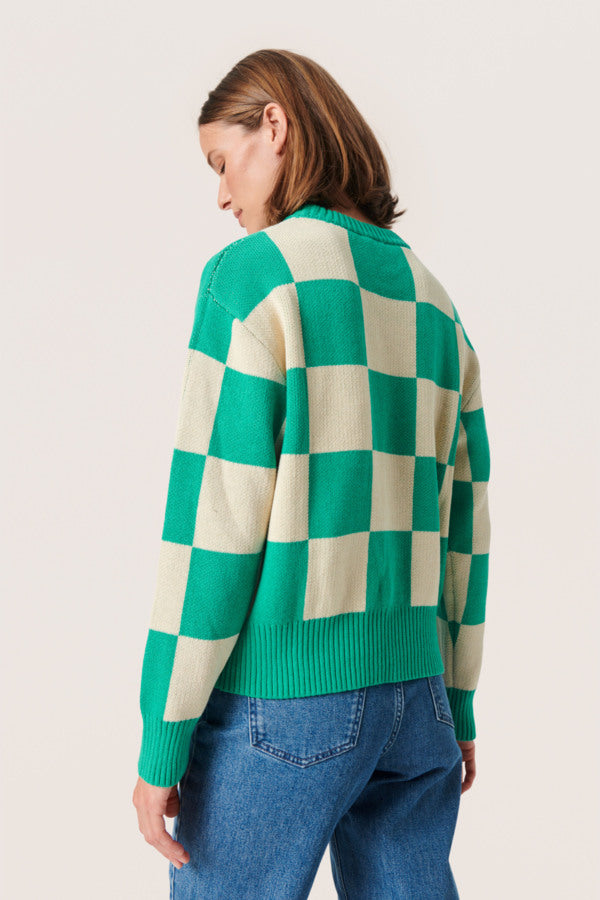 Soaked - Cabba Pullover - Green & white