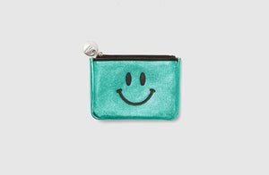 Mabel Sheppard - Metallic Leather Happy Purse - Green