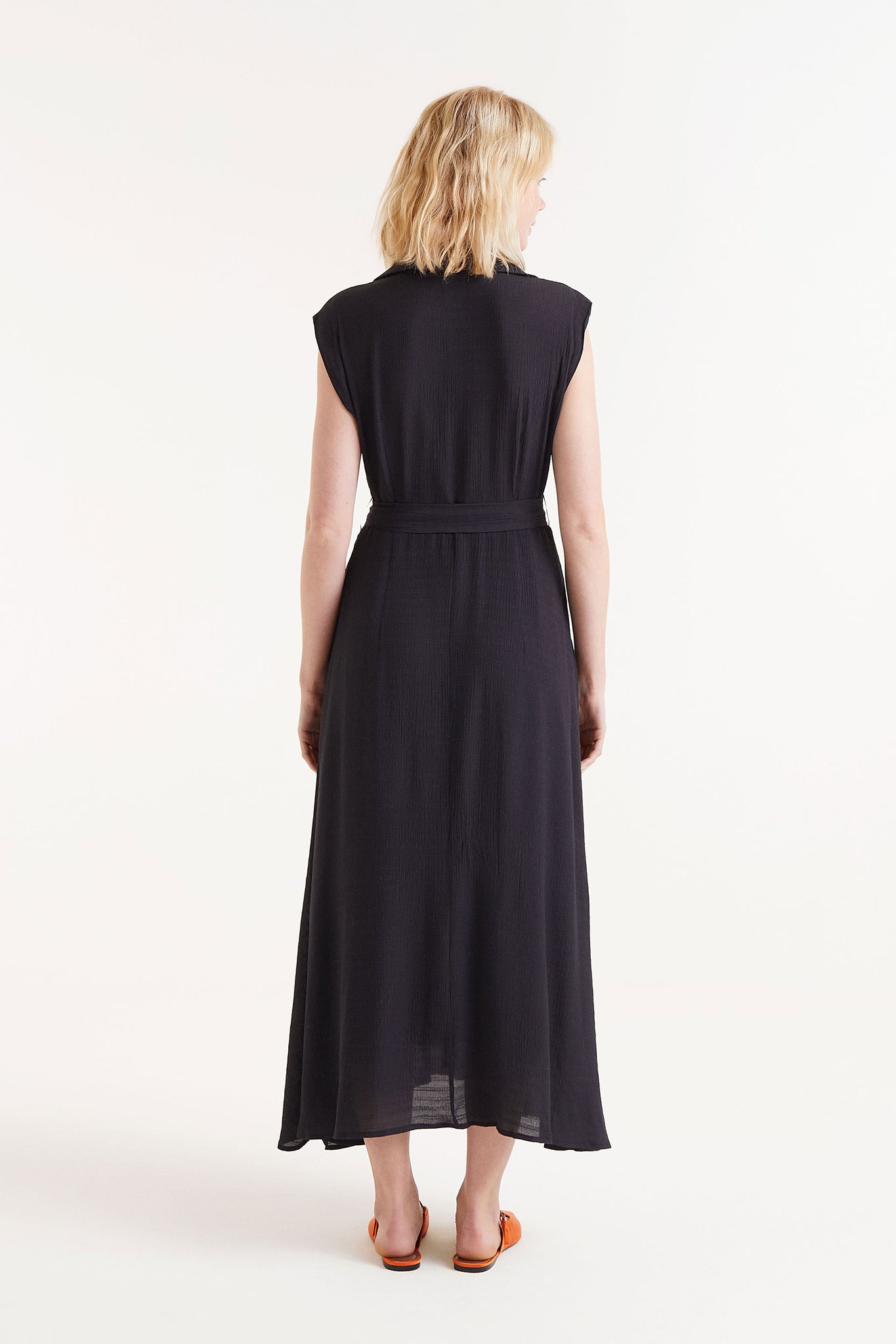 Compania - Button fronted Black Dress