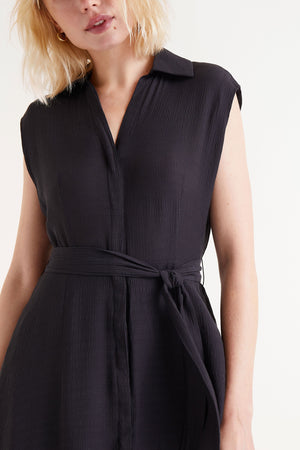 Compania - Button fronted Black Dress