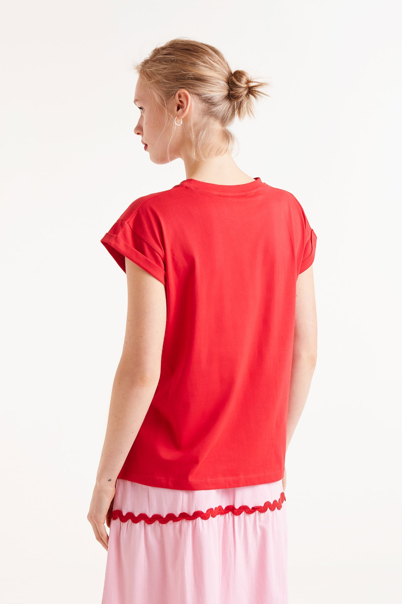 Compania - Red Cherry Emroidered Tshirt