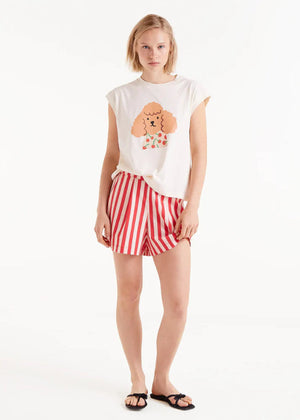 Compania - Cherry Dog T-Shirt - Ecru