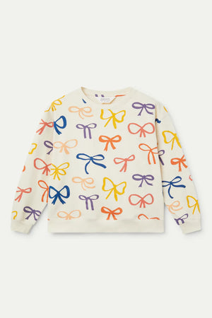 Compania - Bow Print Sweatshirt - Cream