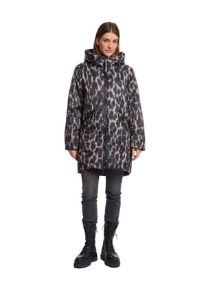 Rino & Pelle - Lune Padded Hooded Coat - Leopard