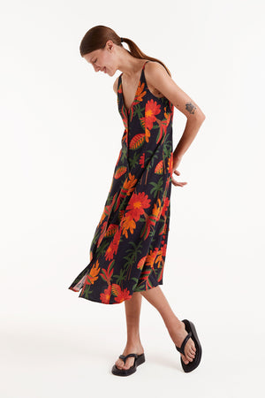 Compania - Flowers Dress - Black