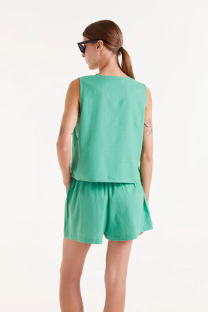 Compania - Button Top - Green