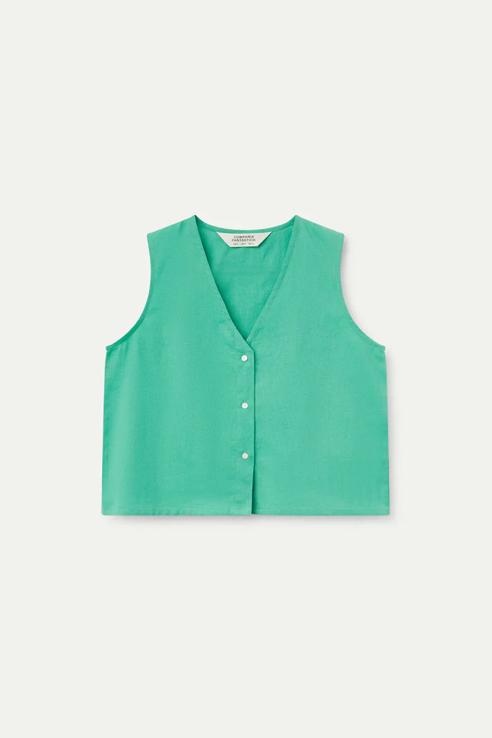 Compania - Button Top - Green