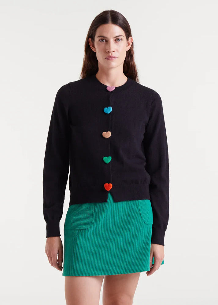 Compania - Heart Button Cardi - Blackj