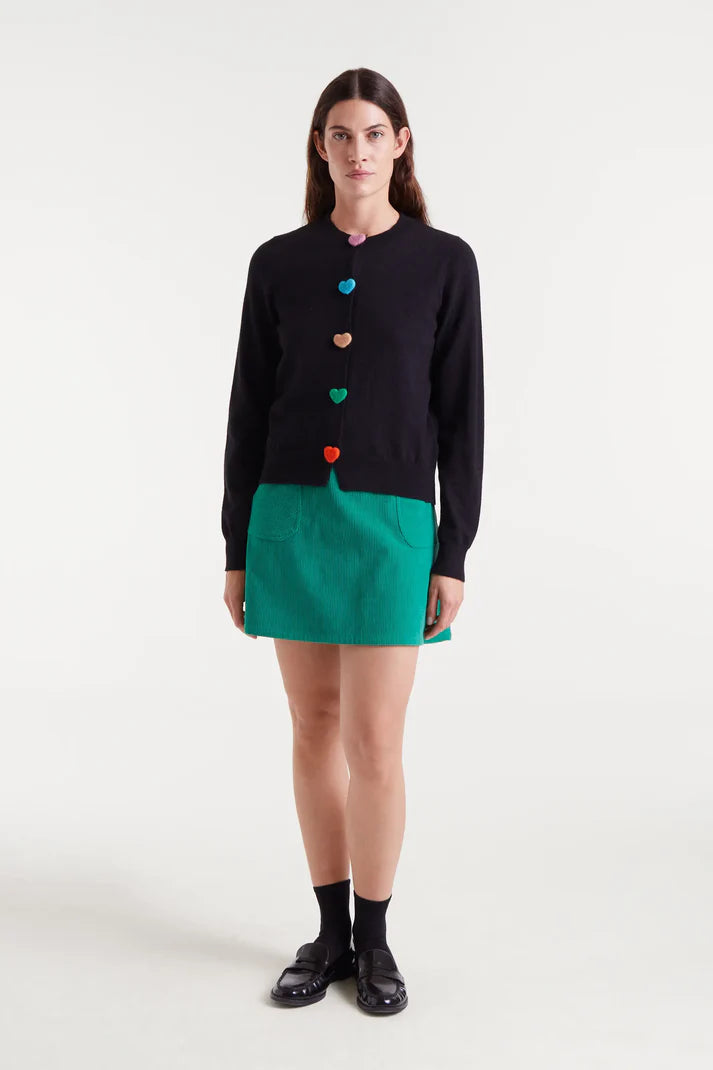 Compania - Heart Button Cardi - Blackj