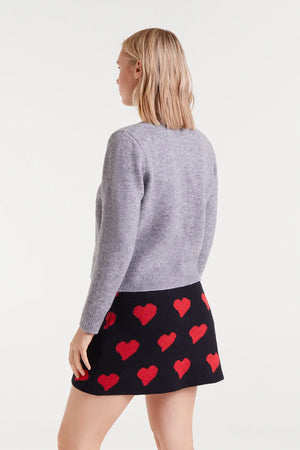 Compania - Coloured button cardigan - Grey