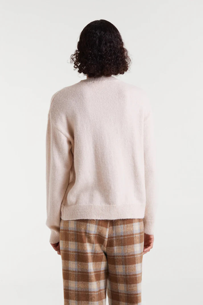 Compania - Apres Ski Sweater - Ecru & Red