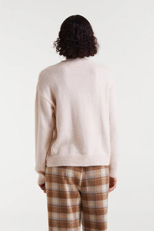 Compania - Apres Ski Sweater - Ecru & Red