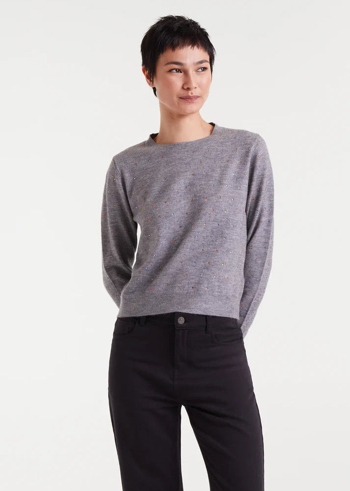 Compania - Coloured Sparkle Jumper - Grey