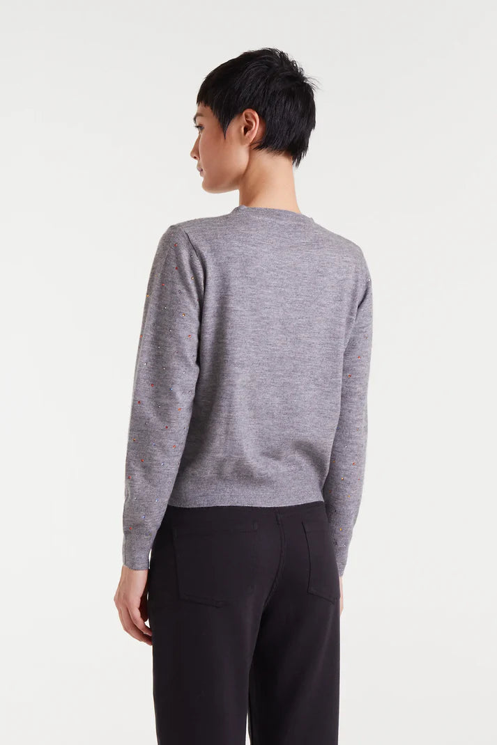 Compania - Coloured Sparkle Jumper - Grey