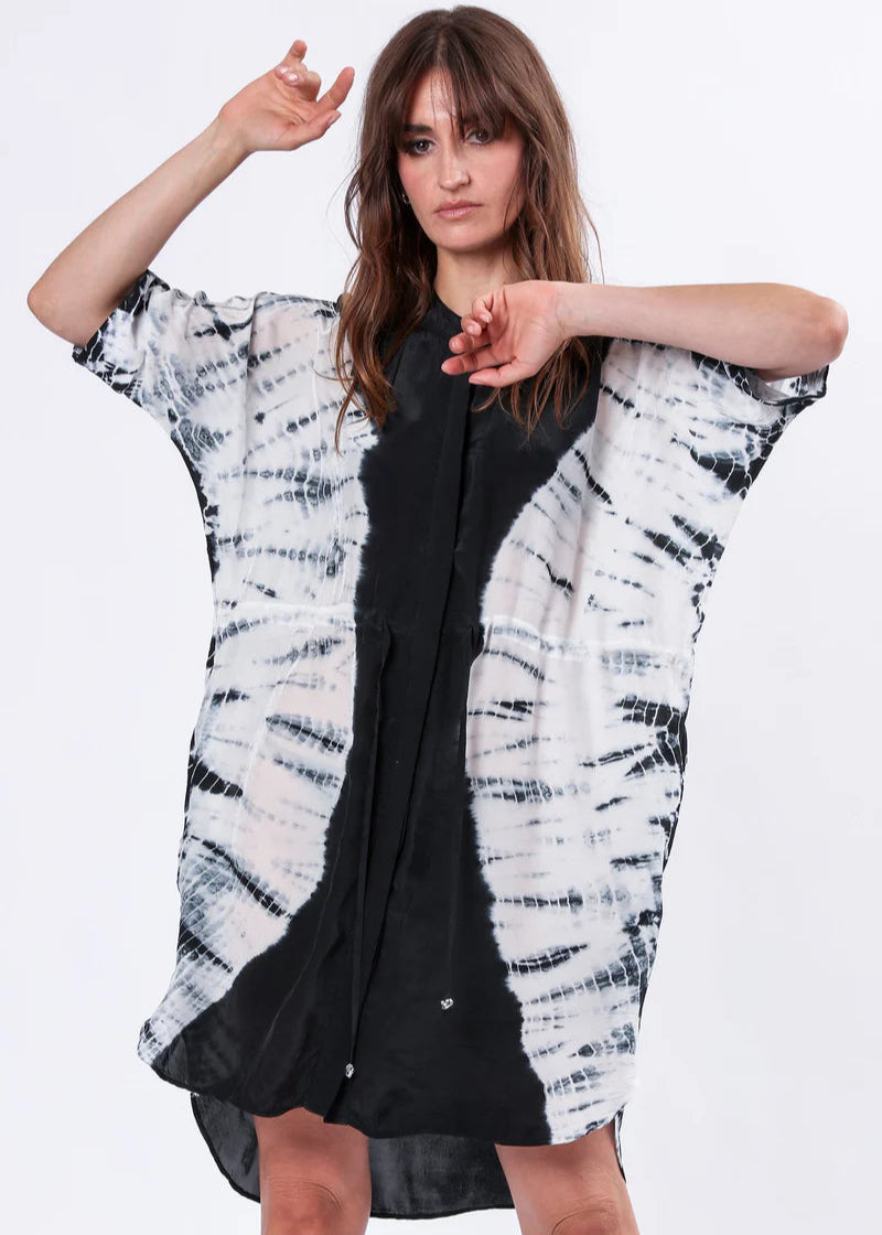 Religion - Jade Tunic Dress - Tie Dye Black