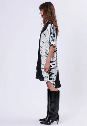 Religion - Jade Tunic Dress - Tie Dye Black