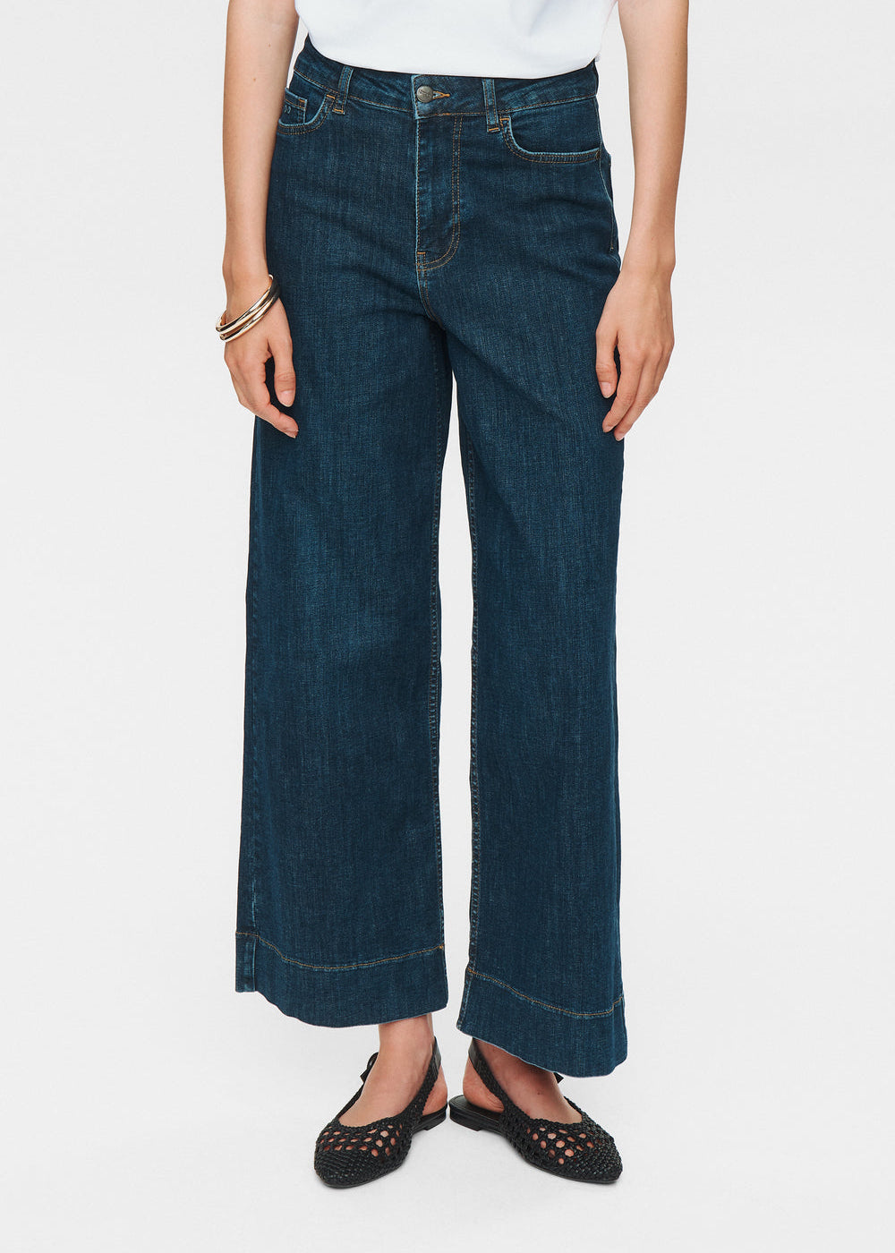 Numph - Nuparis Jeans - Cropped - Dark Blue Denim