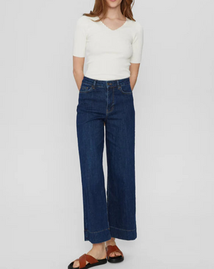 Numph - Nuparis Cropped Jeans - Dark Blue