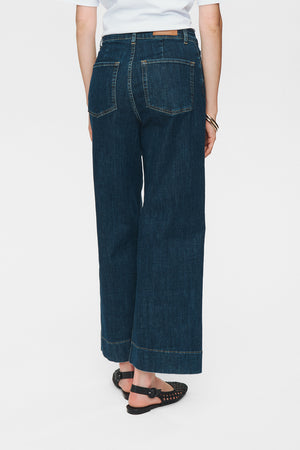 Numph - Nuparis Jeans - Cropped - Dark Blue Denim
