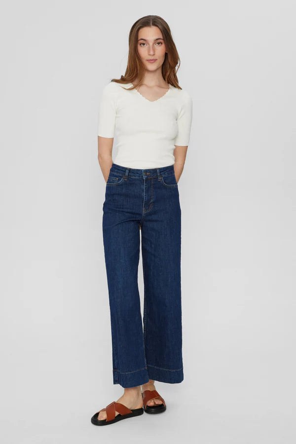 Numph - Nuparis Cropped Jeans - Dark Blue