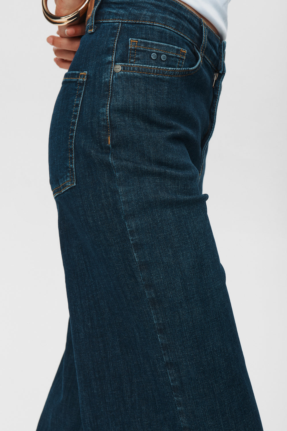 Numph - Nuparis Jeans - Cropped - Dark Blue Denim