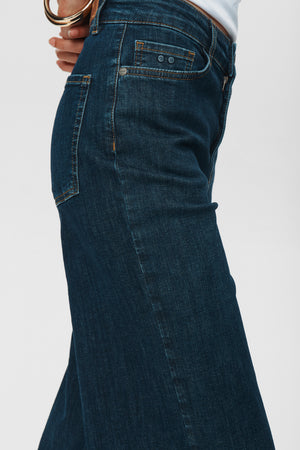 Numph - Nuparis Jeans - Cropped - Dark Blue Denim