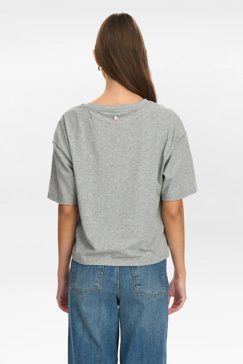 Numph - Nuhuby Tshirt - Medium Grey Mel