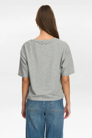 Numph - Nuhuby Tshirt - Medium Grey Mel