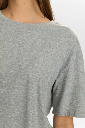 Numph - Nuhuby Tshirt - Medium Grey Mel