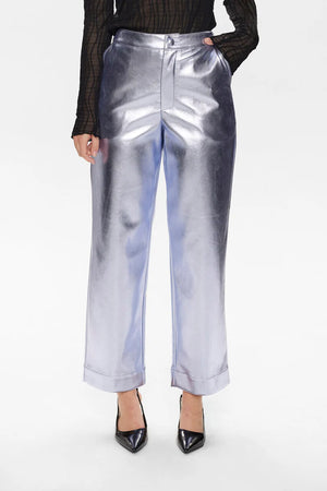 Numph - Nuglenda Cropped Pants - Silver