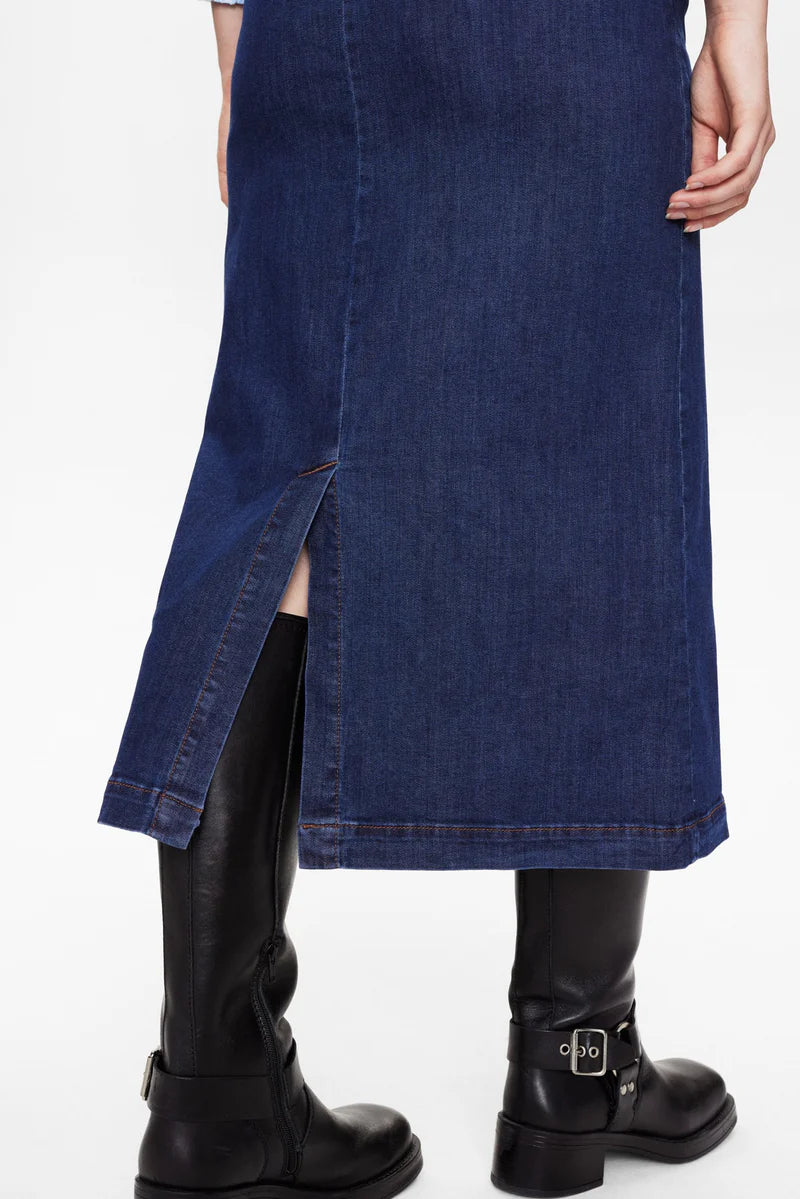 Numph - Nuamber Skirt - Dark Blue Denim