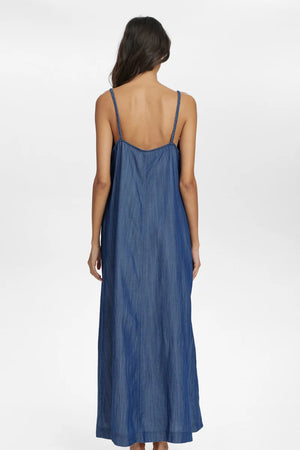 Numph - Nuhermione Dress - Medium Blue Denim