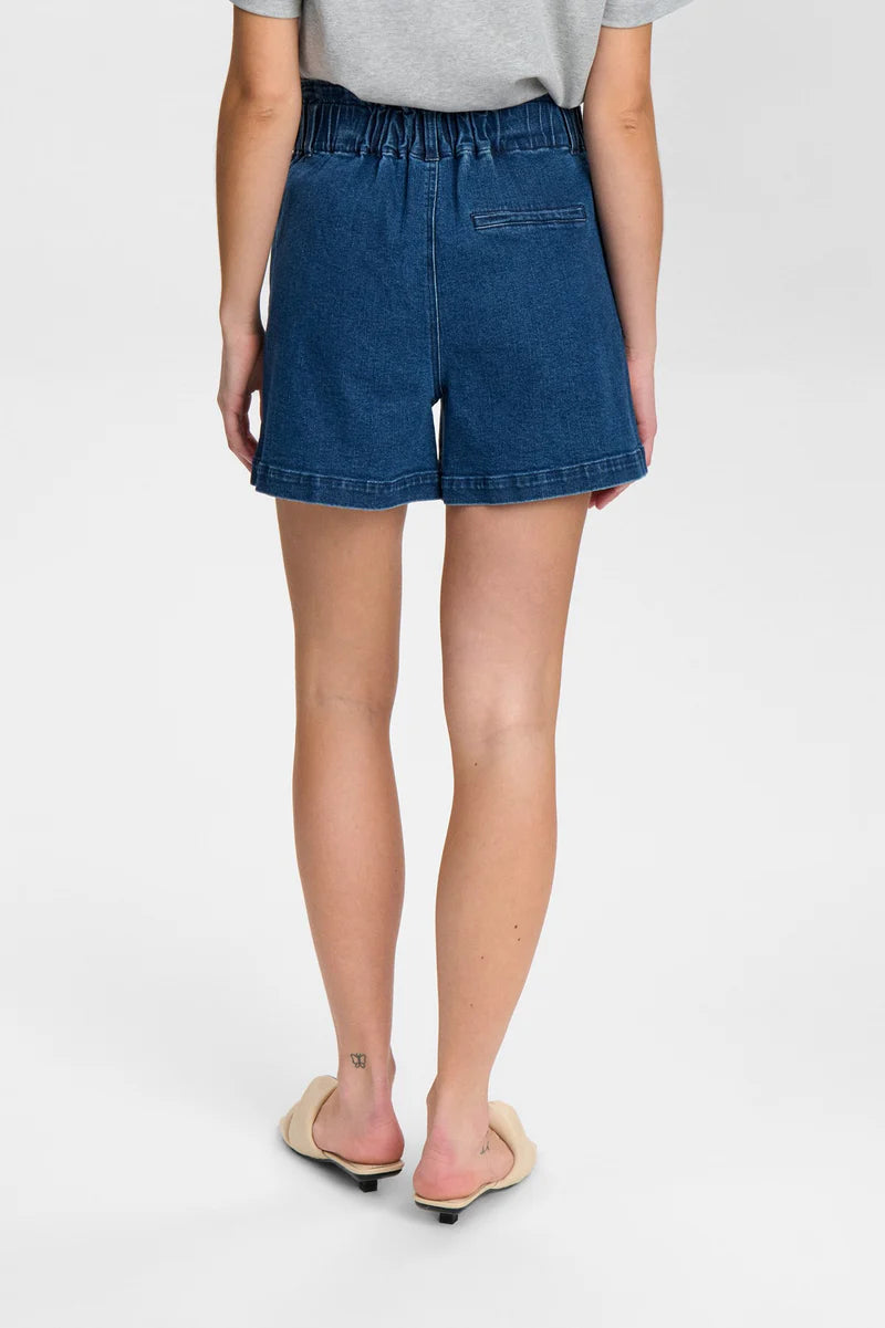 Numph - Nululu Denim Shorts - Medium Blue Denim