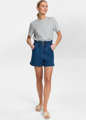 Numph - Nululu Denim Shorts - Medium Blue Denim