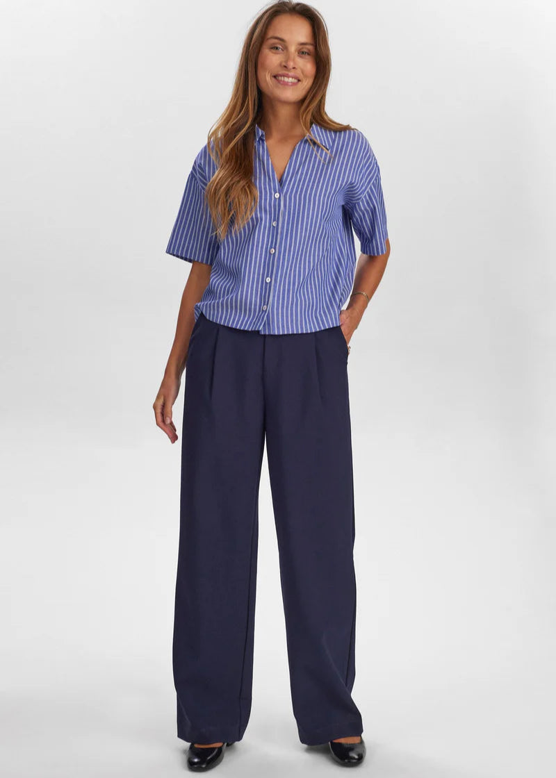 Numph - Nuzally SS Shirt - Blueprint