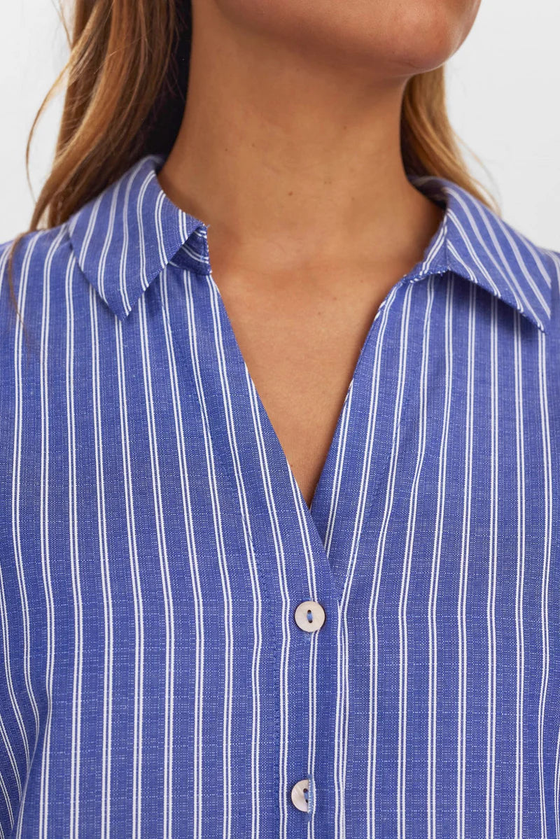 Numph - Nuzally SS Shirt - Blueprint