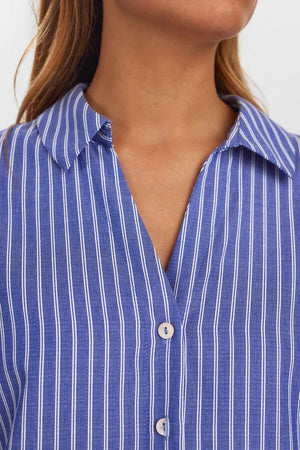 Numph - Nuzally SS Shirt - Blueprint
