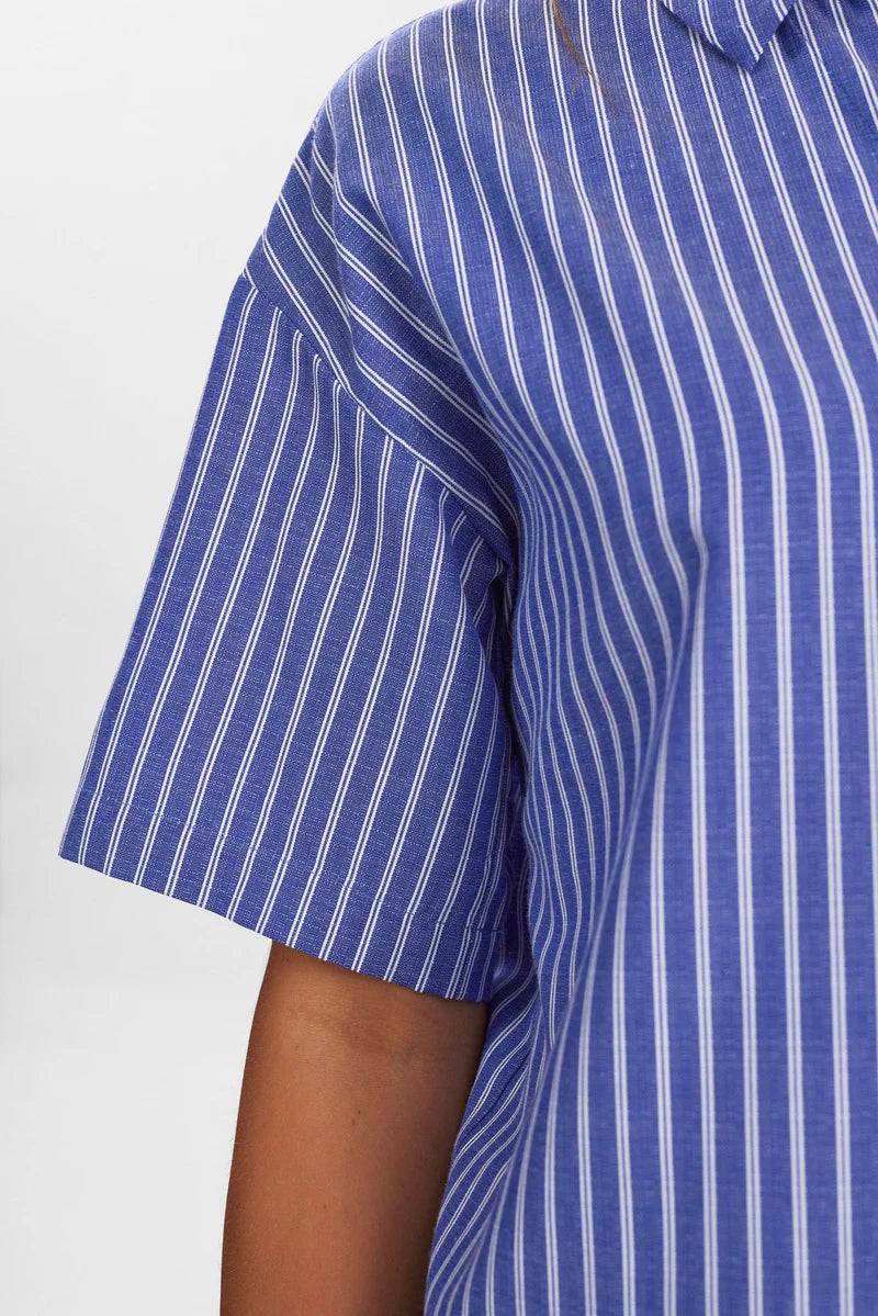 Numph - Nuzally SS Shirt - Blueprint