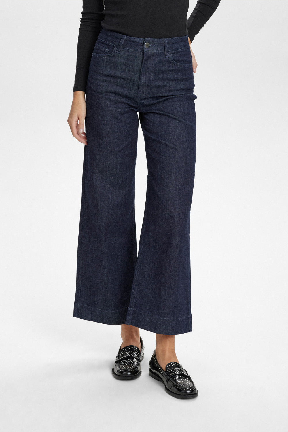 Numph - Nuparis Pant - Cropped Dark Blue