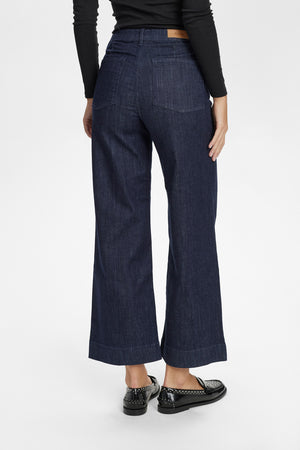 Numph - Nuparis Pant - Cropped Dark Blue