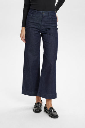Numph - Nuparis Pant - Cropped Dark Blue