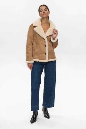 Numph - Nueliotta Reversible Jacket - Cognac