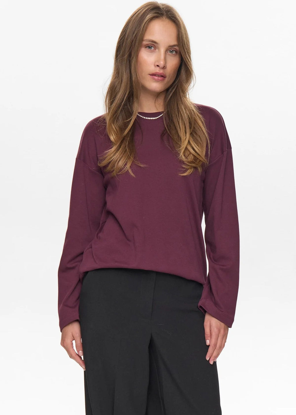 Numph - Nugira Long Sleeve Tee - Winetasting