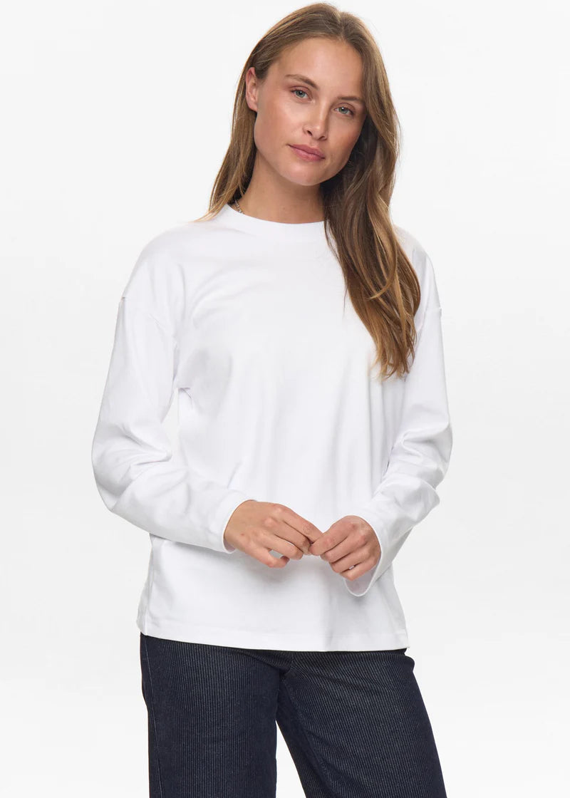 Numph - Nugira Long Sleeve Tee - Bright White