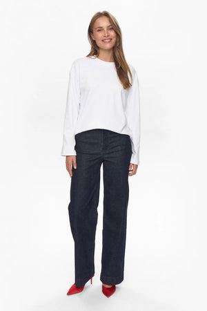 Numph - Nugira Long Sleeve Tee - Bright White