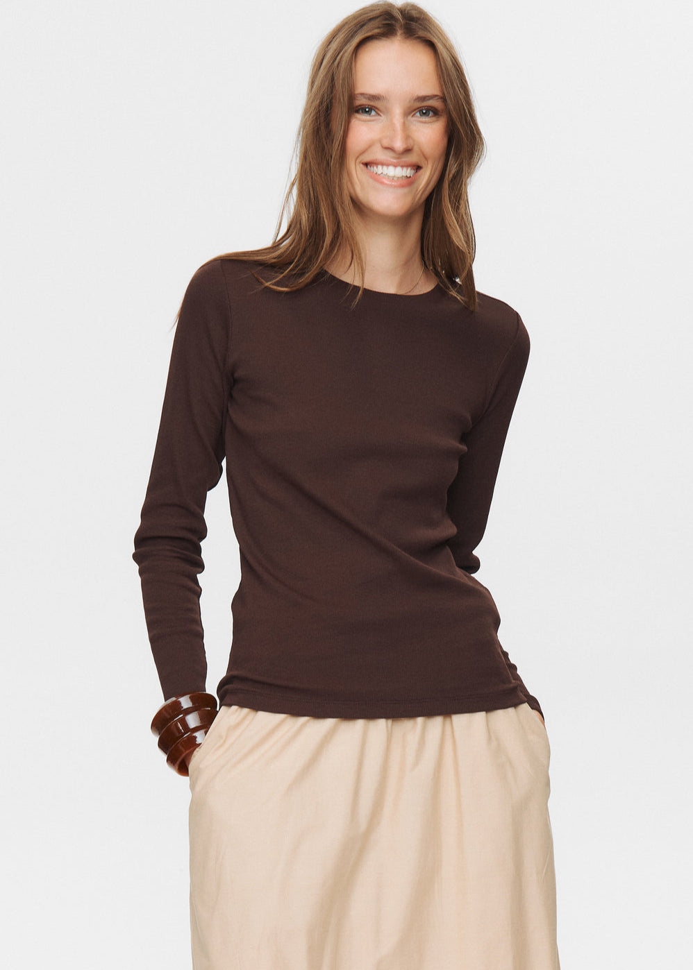 Numph - Nuriley tee - Black Coffee