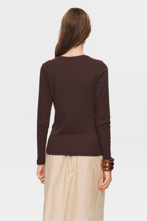 Numph - Nuriley tee - Black Coffee